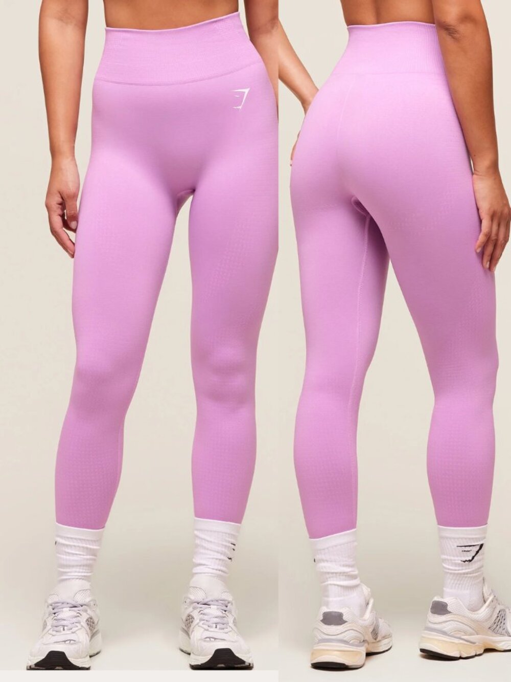 GYMSHARK Vital Seamless 2.0 Leggings Soft Pink Womens XL Gym Pilates Workout